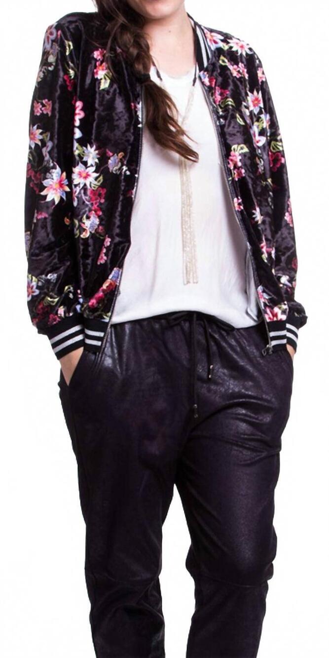 NEW GIGI MODA giora bomber jacket in black